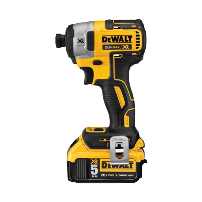 DEWALT DCK299P2 20V MAX XR Brushless Hammer Drill & Impact Driver Combo Kit – Includes (2) 5.0Ah Batteries, Fast Charger & Bag (1)