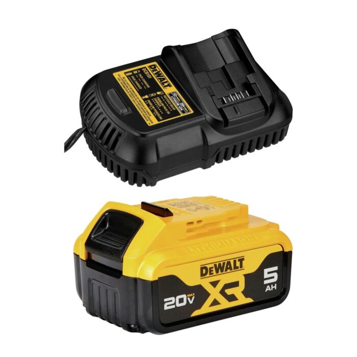 DEWALT DCK299P2 20V MAX XR Brushless Hammer Drill & Impact Driver Combo Kit – Includes (2) 5.0Ah Batteries, Fast Charger & Bag (4)