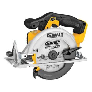 DEWALT DCS391B 20V MAX XR 6-1/2-Inch Circular Saw (Bare Tool) – 460 MWO Brushless, 0-50° Bevel, Cordless Precision