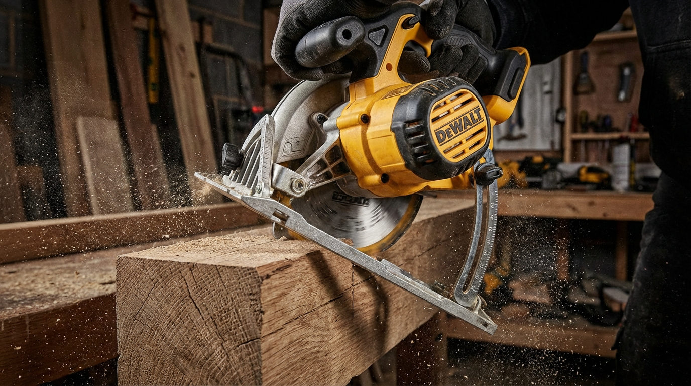 DEWALT DCS391B 20V MAX XR 6-12-Inch Circular Saw (Bare Tool) – 460 MWO Brushless, 0-50° Bevel, Cordless Precision