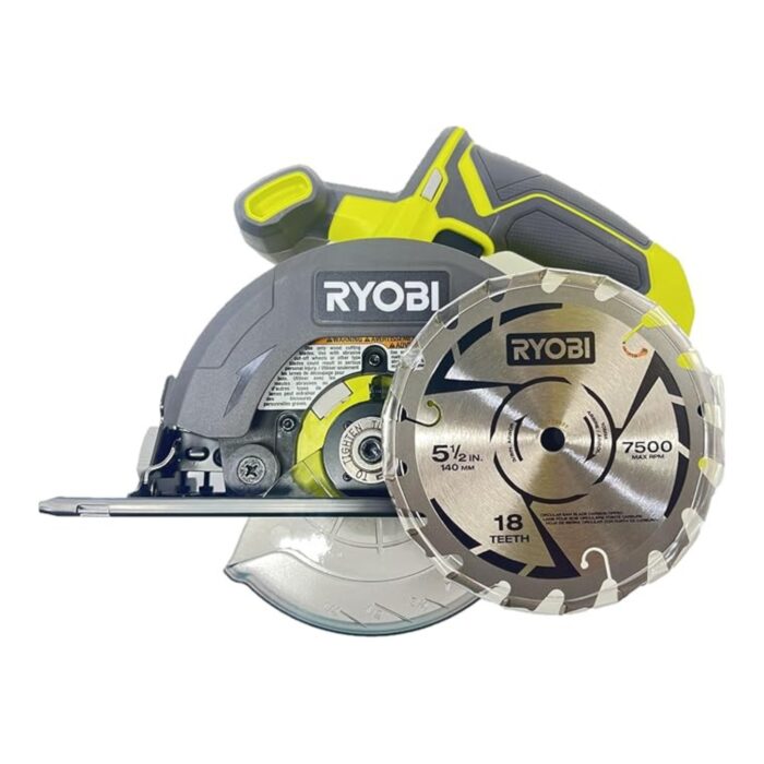 Ryobi One P505 18V Lithium Ion Cordless 5 12 4,700 RPM Circular Saw (Battery Not Included, Power Tool Only), Green (2)
