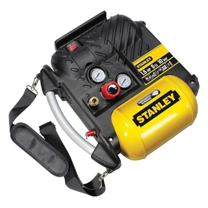 Stanley DN200105 Portable Air Compressor – 10 Bar (145 PSI), 5L Tank, 180Lmin – For Car, DIY & Inflatable Accessories (5) Stanley DN200105 Portable Air Compressor – 10 Bar (145 PSI), 5L Tank, 180Lmin – For Car, DIY & Inflatable Accessories (5)