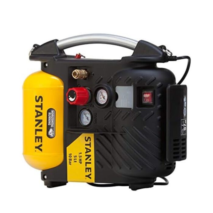 Stanley DN200105 Portable Air Compressor – 10 Bar (145 PSI), 5L Tank, 180Lmin – For Car, DIY & Inflatable Accessories Stanley DN200105 Portable Air Compressor – 10 Bar (145 PSI), 5L Tank, 180Lmin – For Car, DIY & Inflatable Accessories