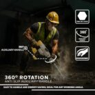 iBELL VORMIR DH10-78 Demolition Hammer – Heavy Duty 1150W, 6Kg, 10J Impact – Ideal for Concrete, Masonry & Demolition (4)