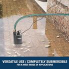 Superior Pump 91250 1/4 HP Submersible Utility Pump 3000 GPH