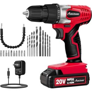 AVID POWER 20V MAX Cordless Drill Driver Kit with Bits