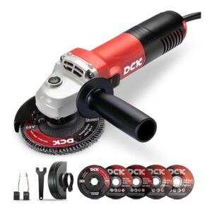 DCK Angle Grinder, 4-1/2-Inch, 6.7Amp Cut off Tool Grinder, 11,800 RPM