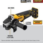 DEWALT DCG413B 20V MAX Brushless Cut-Off ToolGrinder (Tool Only) – Cordless, 4-12 - 5 Capacity, Adjustable Guard (2)
