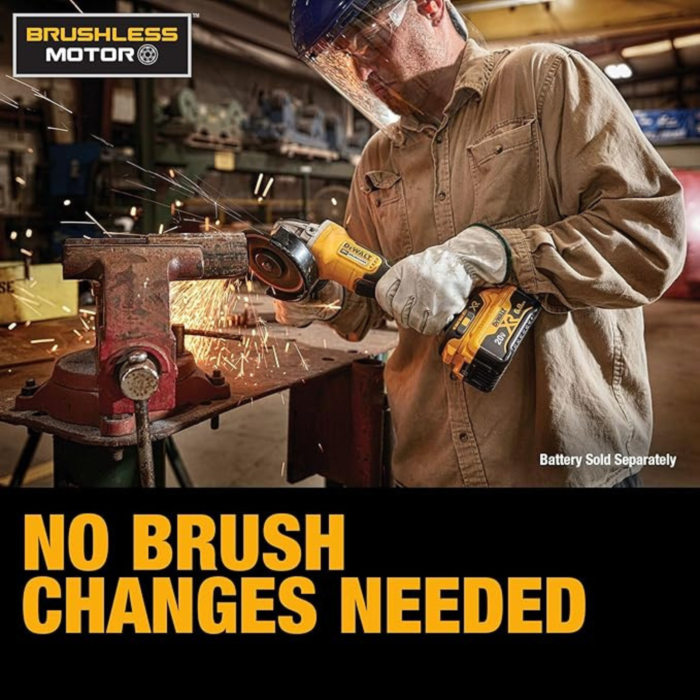 DEWALT DCG413B 20V MAX Brushless Cut-Off ToolGrinder (Tool Only) – Cordless, 4-12 - 5 Capacity, Adjustable Guard (4)