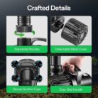 VIVOSUN 1600 GPH Submersible Water Pump, 100W Pond Pump, Ultra Quiet Aquarium Pump with 14FT. Lift Height for Pond, Waterfall, Fish Tank, Statuary, Hydroponic (5)