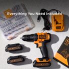 BLACK+DECKER 18V Cordless Drill Driver Kit (2)